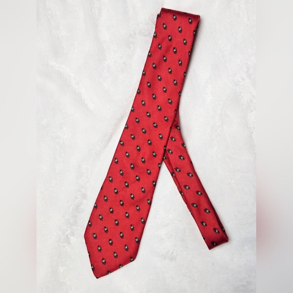 Vintage Christian Dior Silk Tie - Medallion Print (Label Missing)
